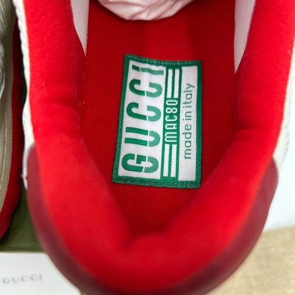 Men’s Gucci Mac 80 low top leather sneakers size 9, made in Italy - Picture 7 of 9